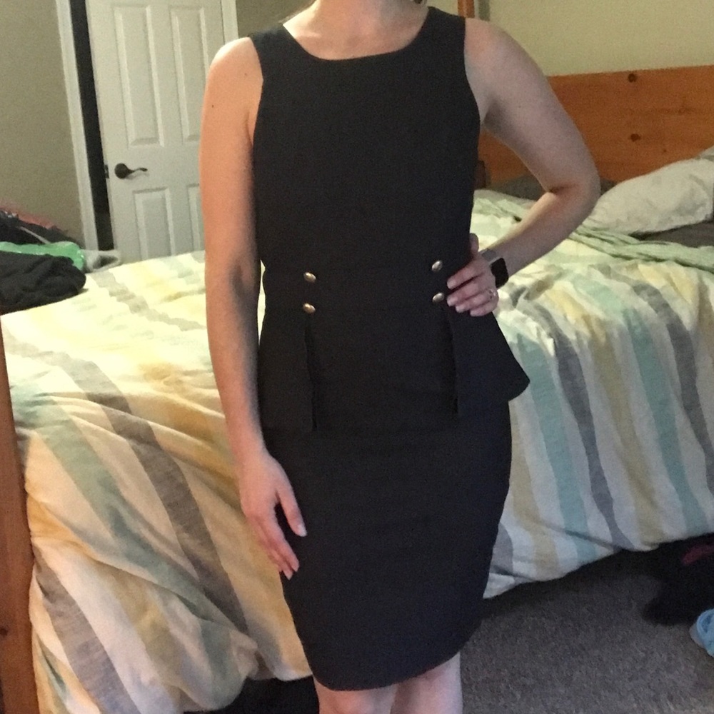 Rampage peplum dress